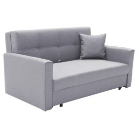   Dusty 3 személyes kanapéágy ágyneműtartóval - Világosszürke