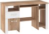 Hugo íróasztal 1 ajtó 1 fiók - Világos Sonoma tölgy - Fehér