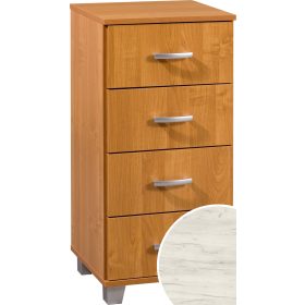 Komód 4 fiók KN-4044S - Fehér tölgy