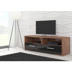 Roma TV-állvány 2 ajtó - Wallis szilva - Fényes fekete