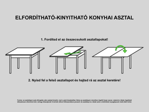 KSTL nagyobbítható étkezőasztal - Bükk