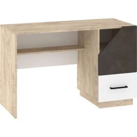   Pax 120 íróasztal 1 ajtó 1 fiók - Endgrain tölgy - Fehér - Granada barna