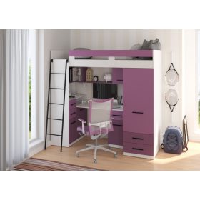 Smyk galériaágy balos - Fehér - Levendula - Lila