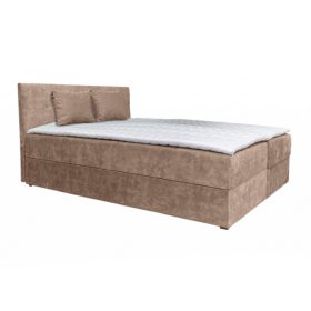 Atos ágyneműtartós boxspring ágy 160x200 - Bézs