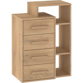 Rio komód 4 fiók jobbos - Cremona tölgy