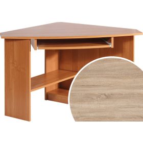   Caren sarok számítógépasztal balos - Világos Sonoma tölgy