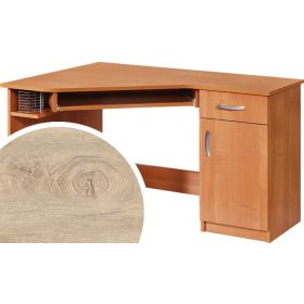Carmen sarok számítógépasztal jobbos - Endgrain tölgy