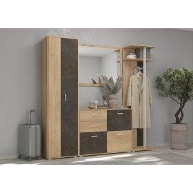 Előszoba bútor szett 7 - Cremona tölgy - Granada barna