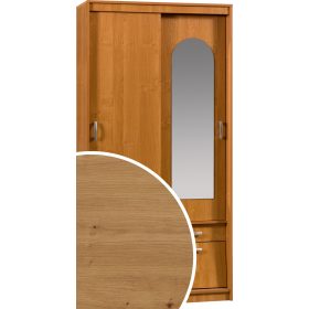   Aleksander 3 Z tolóajtós gardróbszekrény tükörrel - Artisan tölgy