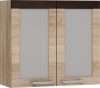 Milo W80PN felső 80 cm széles 2-ajtós üveges konyhaszekrény elem