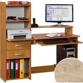 Saturn számítógépasztal - Endgrain tölgy