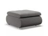 Tokio X szövet puff - Világosszürke bársony