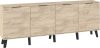 Sven komód 4 ajtó - Endgrain tölgy