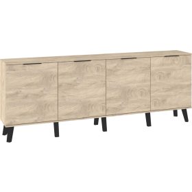 Sven komód 4 ajtó - Endgrain tölgy