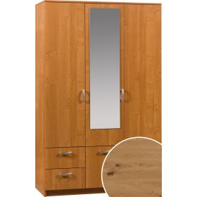   Wenecja 2 gardróbszekrény 3 ajtó 2 fiók tükörrel - Artisan tölgy