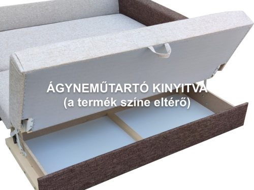 Salt Lake kattanós kanapéágy ágyneműtartóval - Világosbarna - Sötétbarna