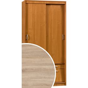   Aleksander 3 tolóajtós gardróbszekrény tükör nélkül - Világos Sonoma tölgy