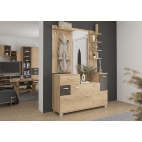   Grand előszoba bútor szett - Cremona tölgy - Granada barna