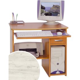 Medium számítógépasztal - Fehér tölgy