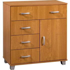 Komód 1 ajtó 4 fiók KN-8044S1D - Éger