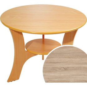 Ring 2D dohányzóasztal - Világos Sonoma tölgy