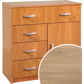 Komód 1 ajtó 4 fiók K-8044S1D - Cremona tölgy